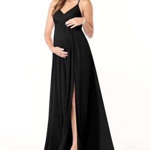 Azazie Annabelle Black Maternity Dress
